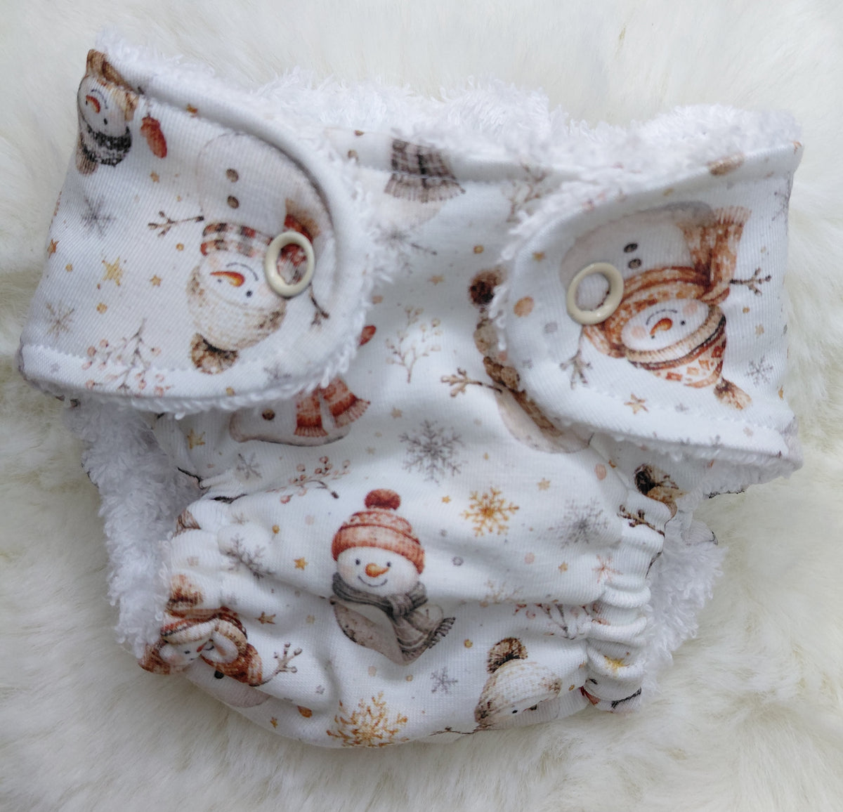 Luxury elasticated Nappy - Small (14-15inch doll) (l
