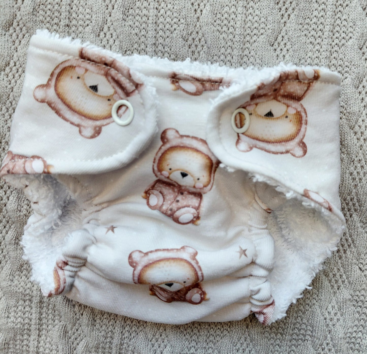 Luxury elasticated Nappy - Small (14-15inch doll)