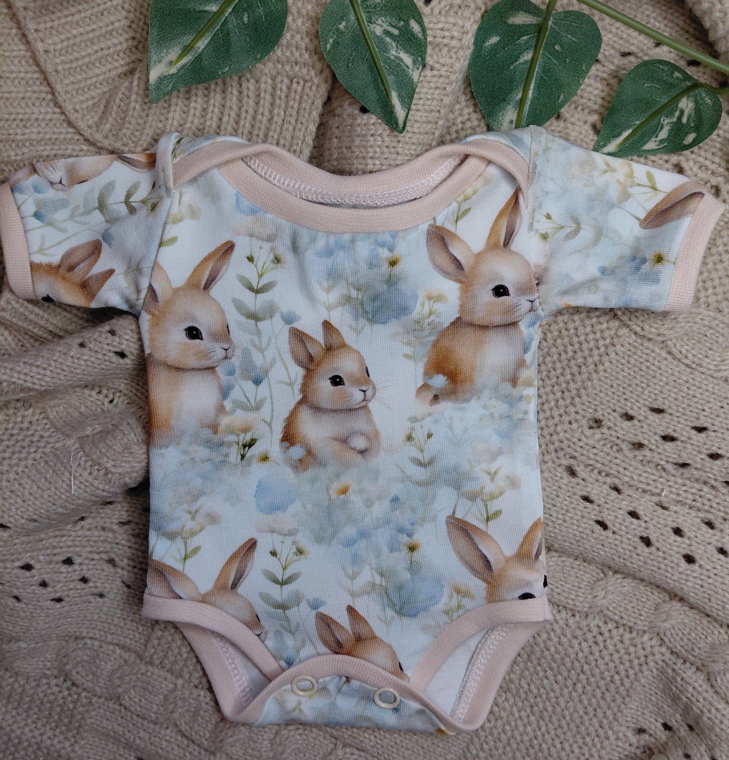 14-15inch short sleeves bunny vest