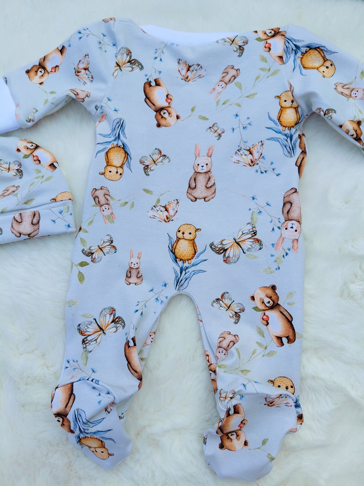 18-19inch Preemie Bear & Bunny All in One
