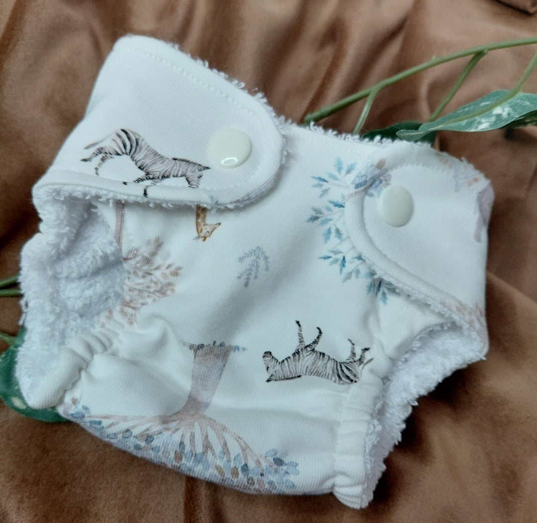 Luxury elasticated Nappy - Small (14-15inch doll)