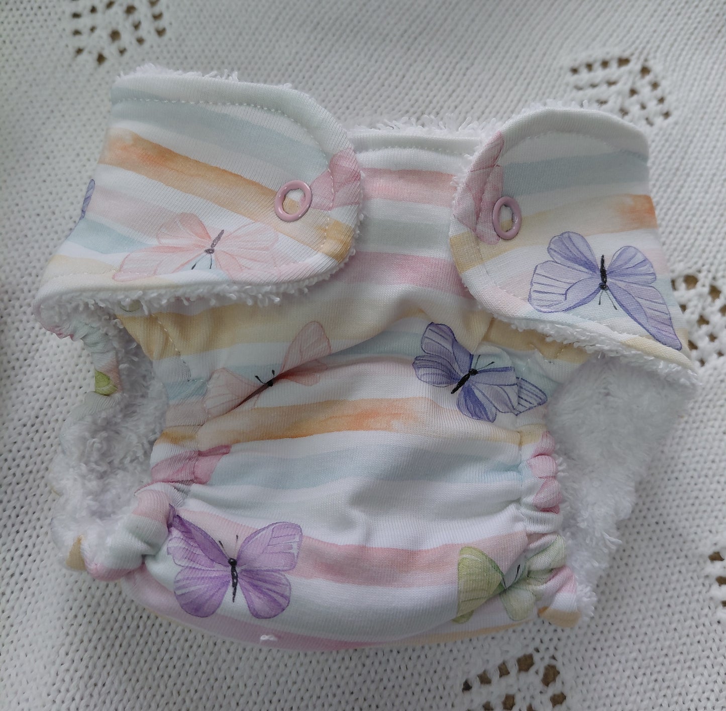 Luxury elasticated Nappy - Small (14-15inch doll)