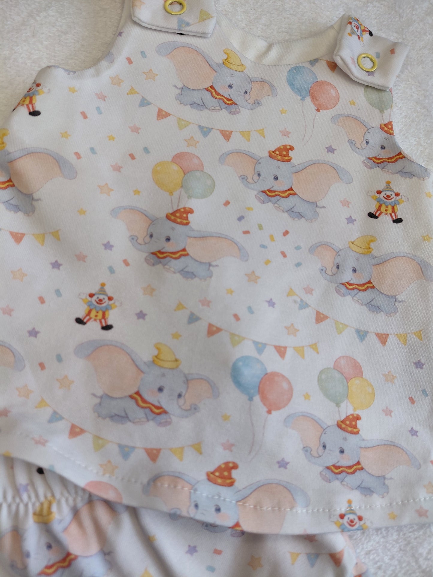 15-16inch flying elephant pinafore & pants set