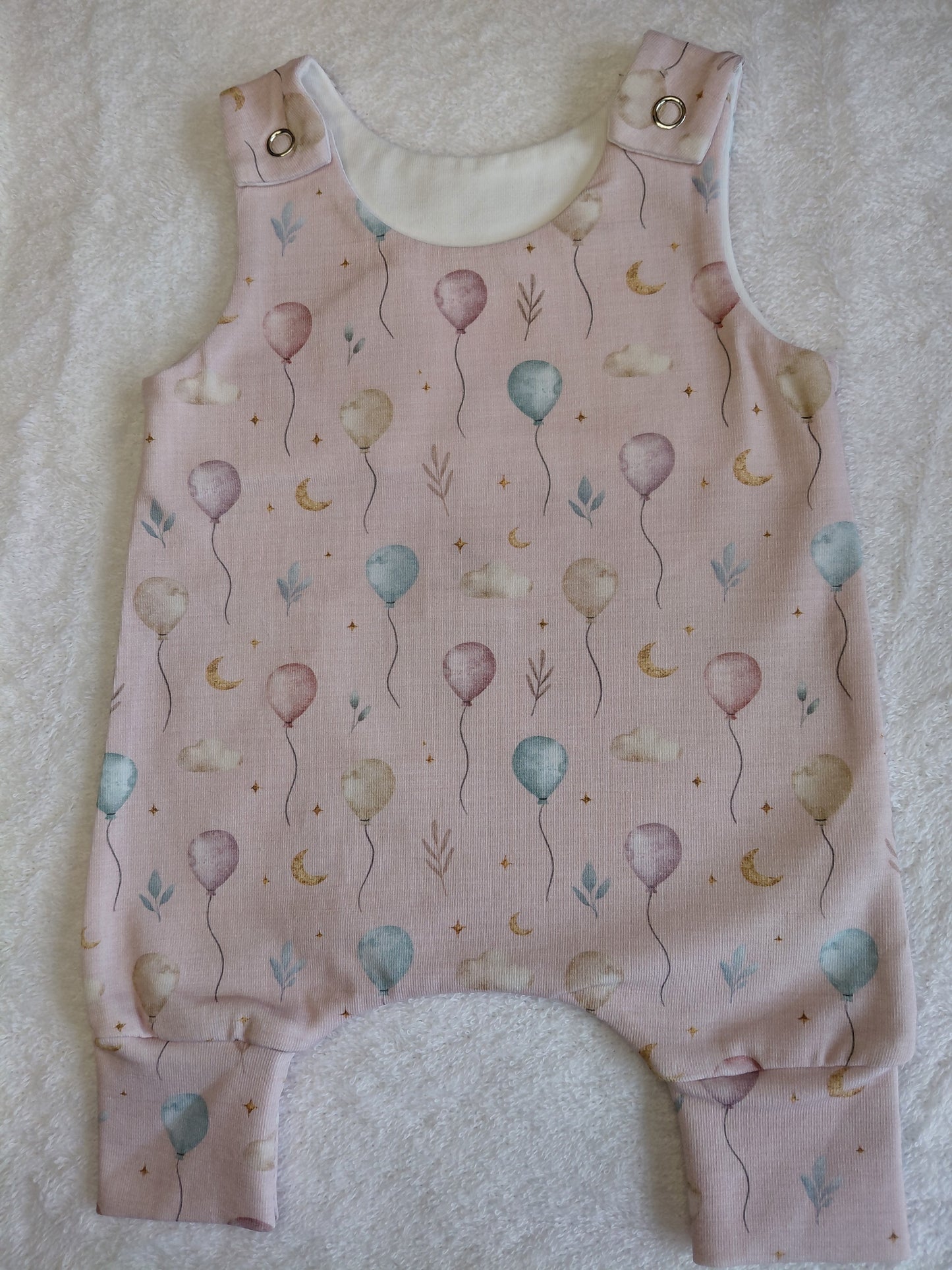 16-17inch pink balloons romper