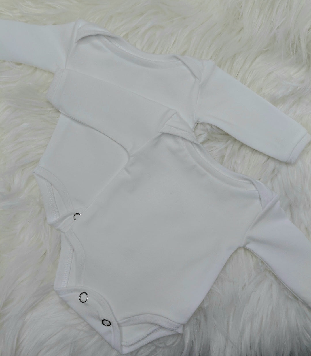 16-17 inch plain white bodysuit