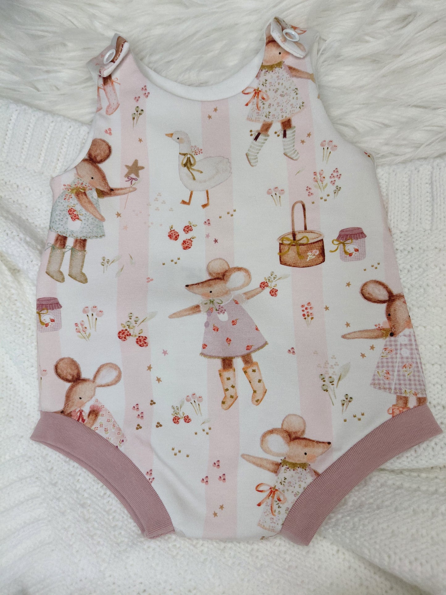 16-17 inch Mouse Shortie Romper
