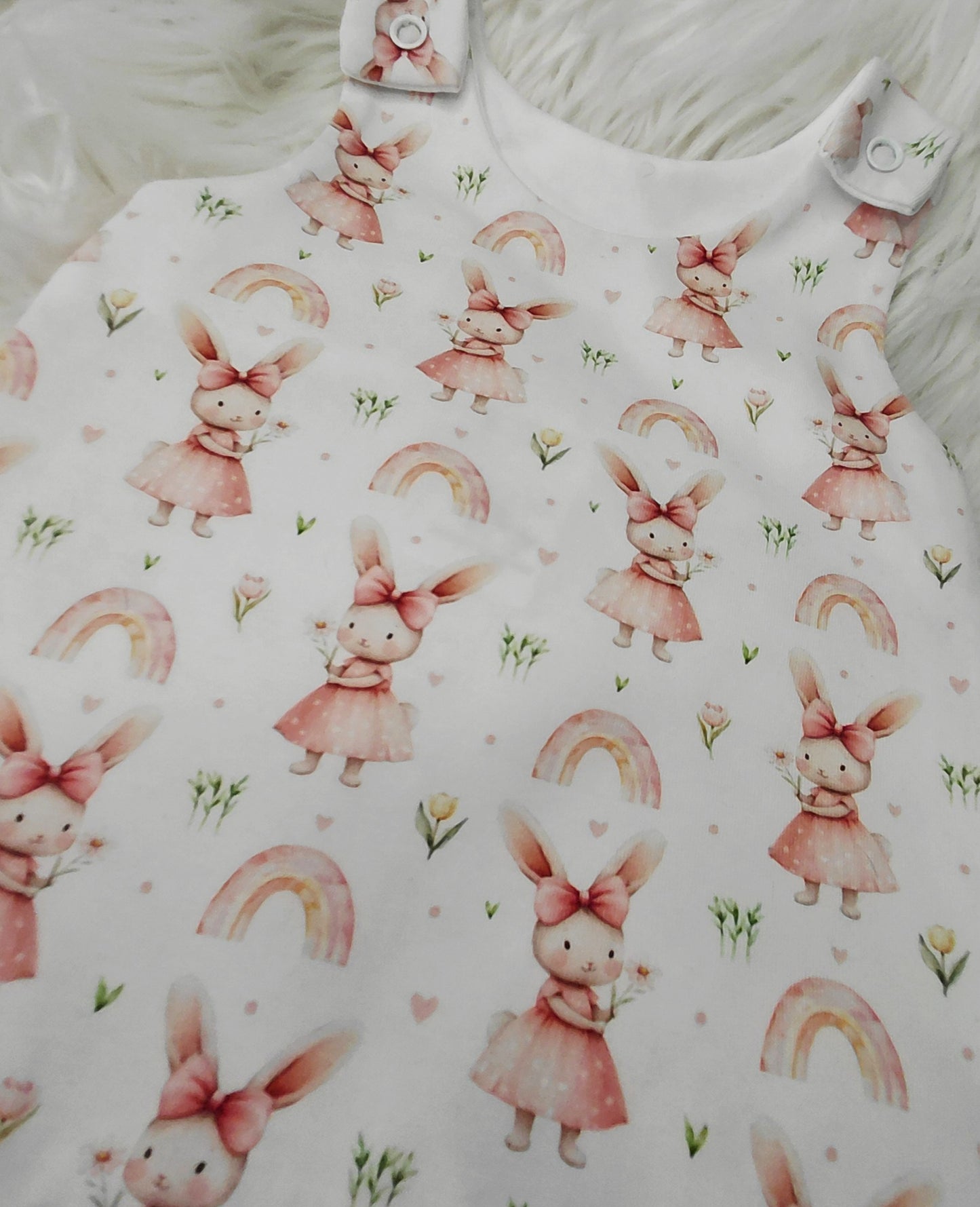 16-17 inch bunnies hareem Romper