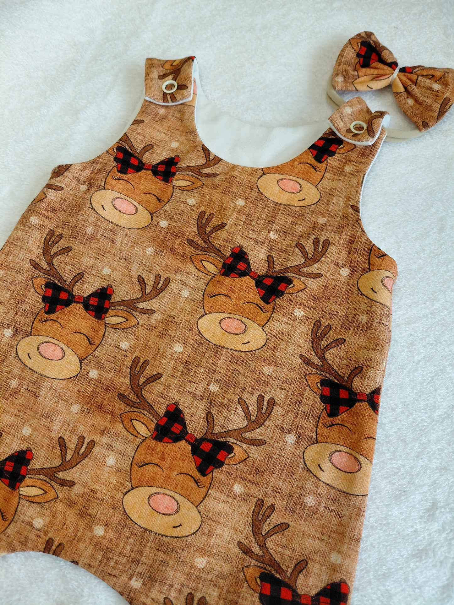 16-17inch romper & hairbow