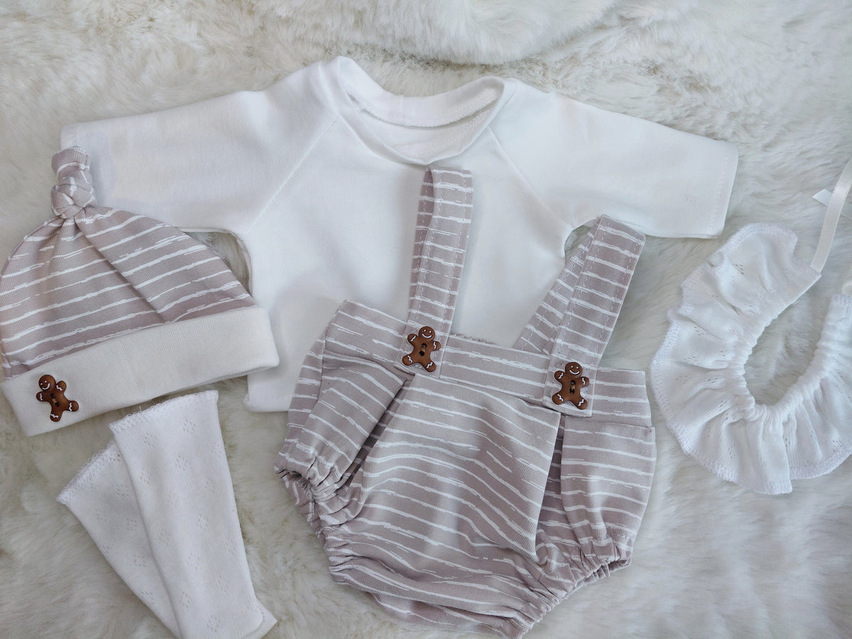 14-15 inch Gingerbread man Bloomers shorts set