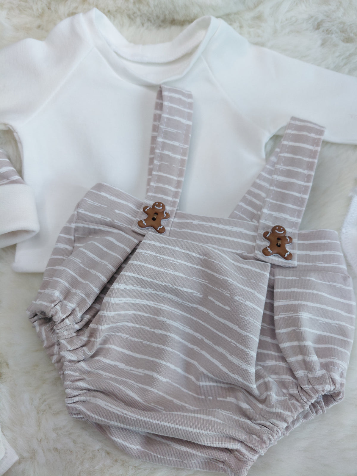 14-15 inch Gingerbread man Bloomers shorts set