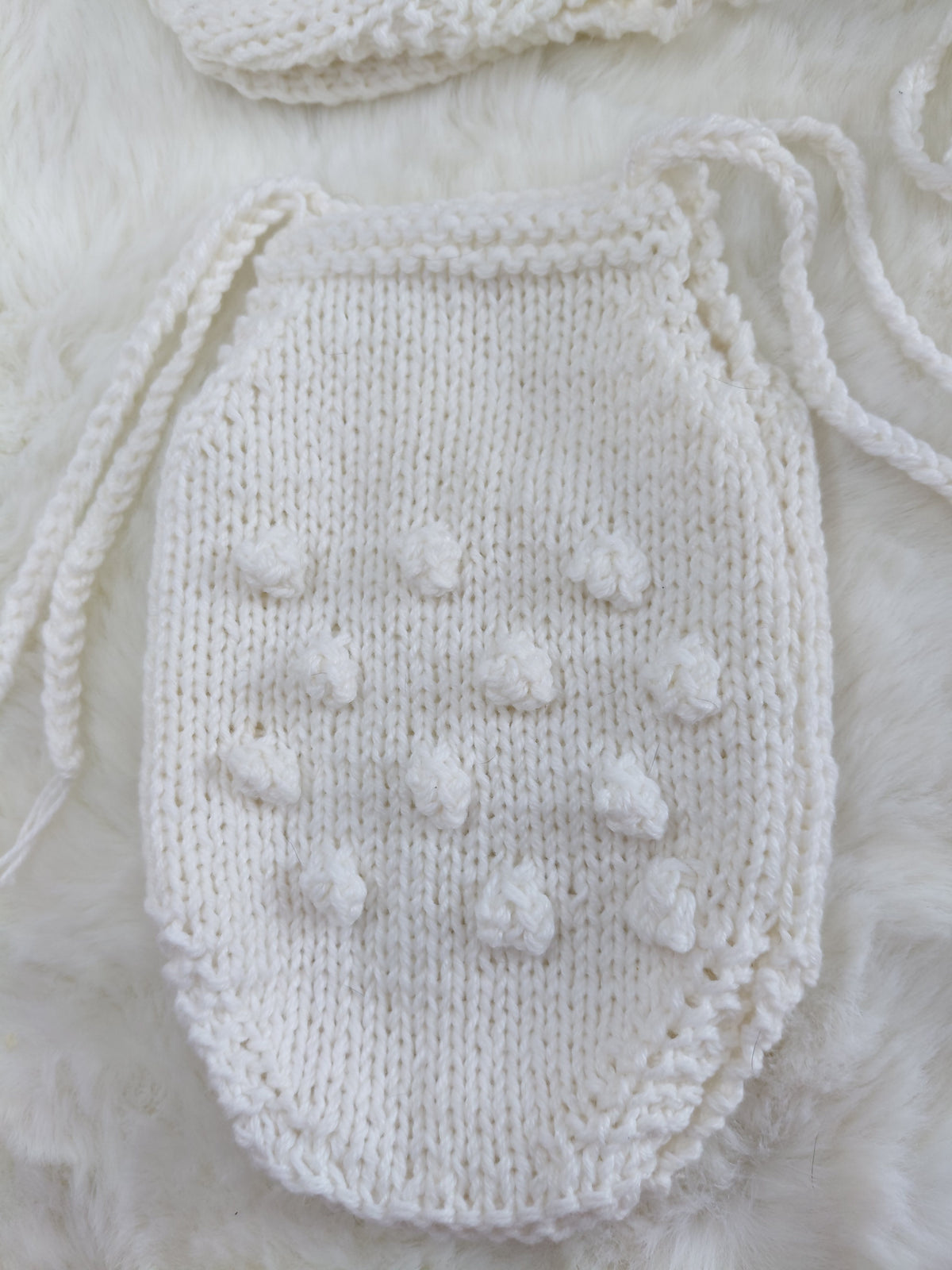 15-16inch Handknitted bobble set