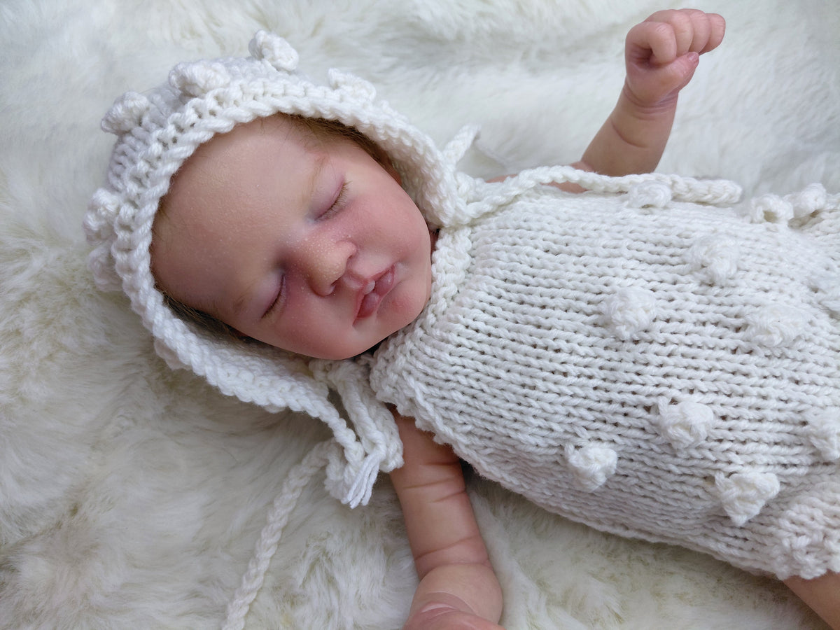 15-16inch Handknitted bobble set