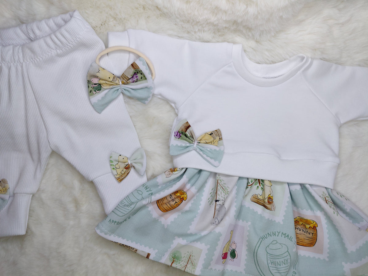 19-20inch Pooh Sweater dress set
