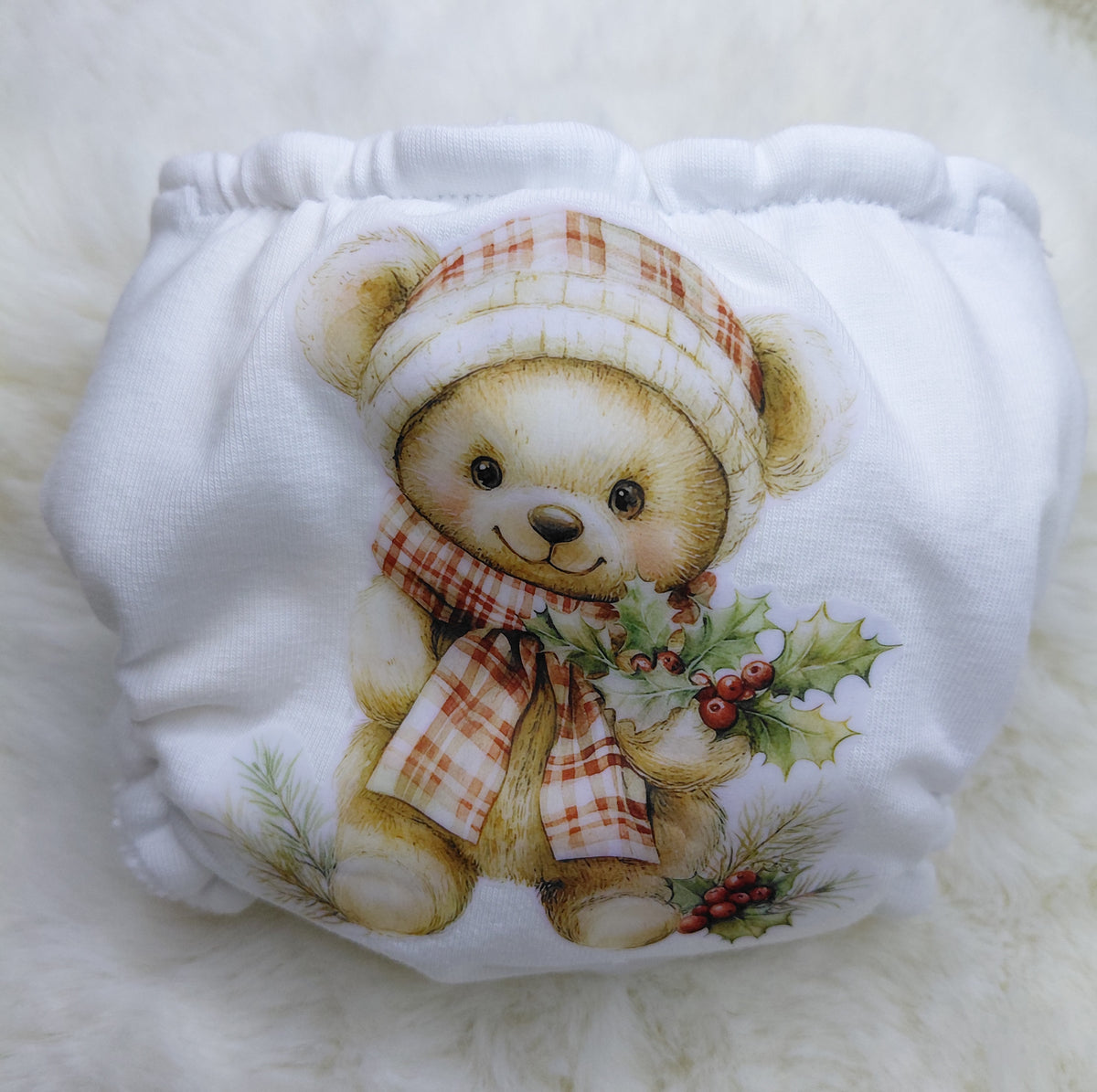 Luxury elasticated Nappy - Small (14-15inch doll)