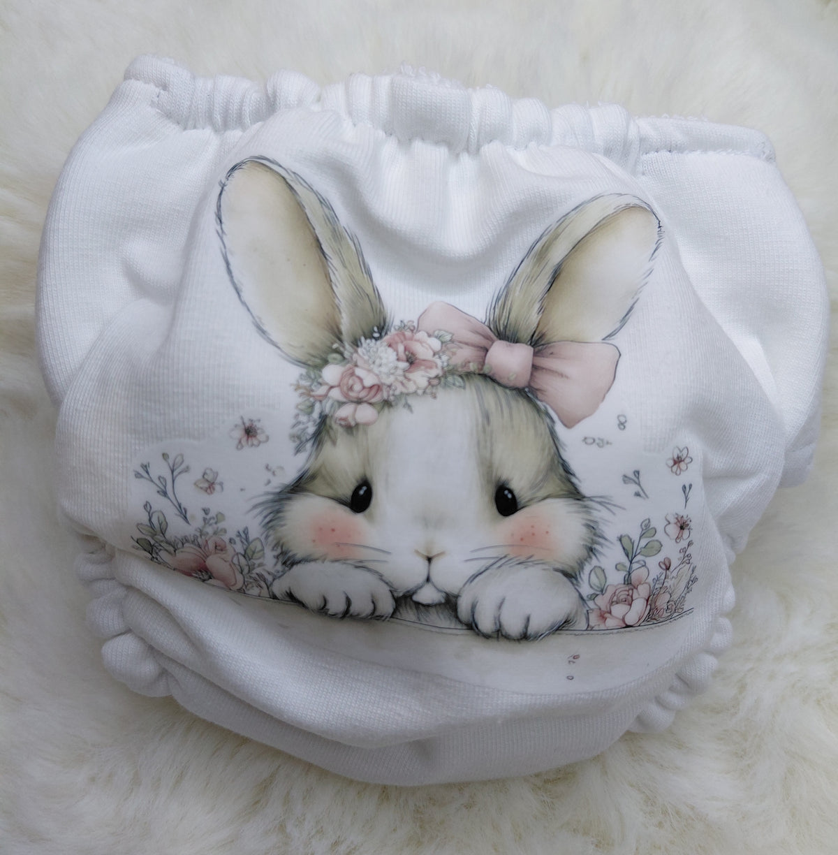 Luxury elasticated Nappy - Small (14-15inch doll)