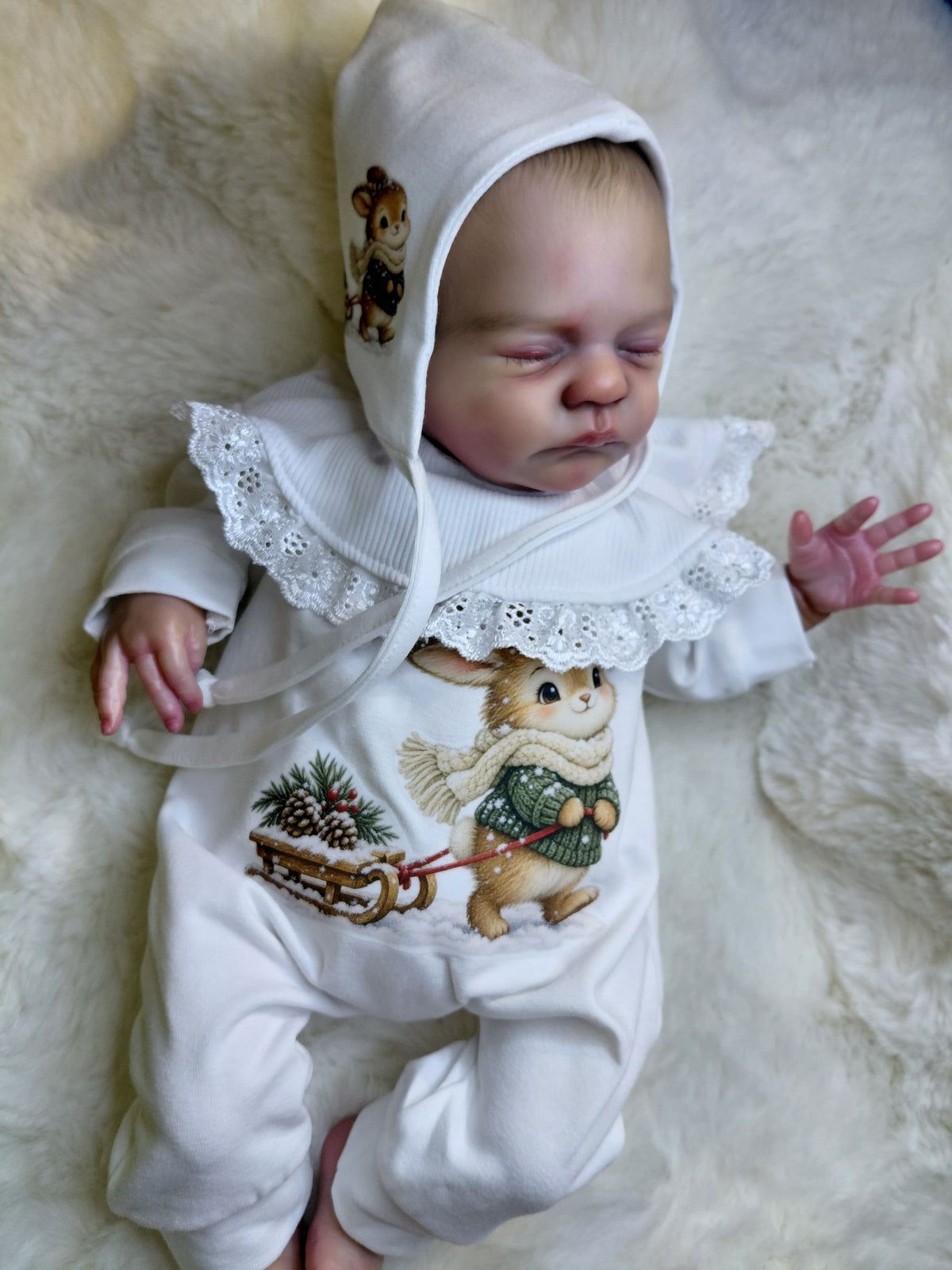 16-17inch Ruffle romper set