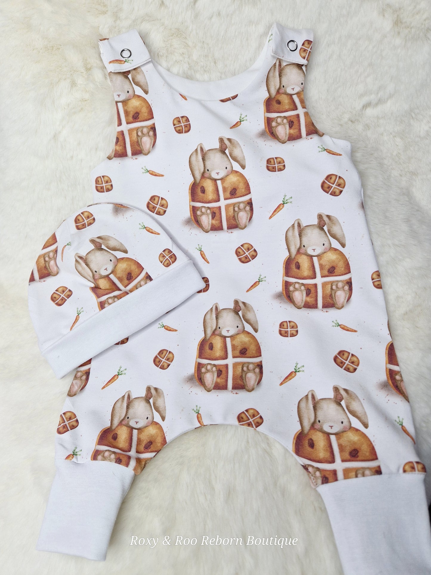 Newborn Hareem Romper & Beanie