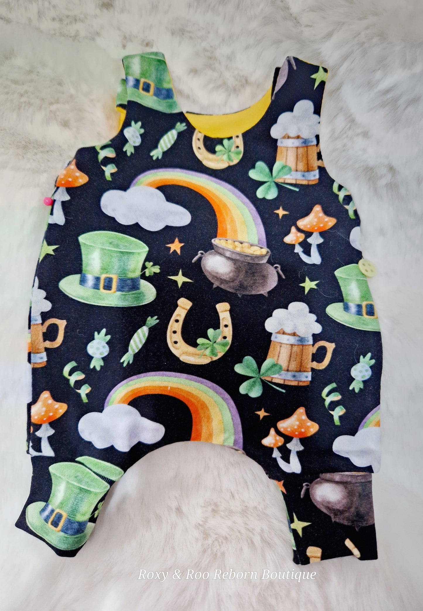 12-13inch hareem Romper & beanie