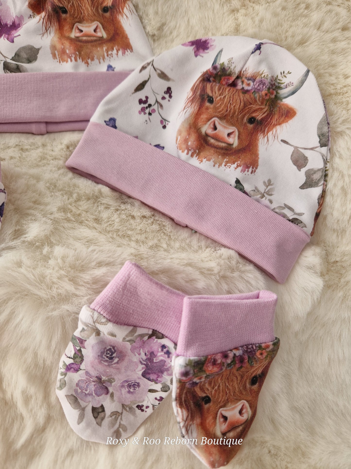 Preemie Hat & Mitts  set