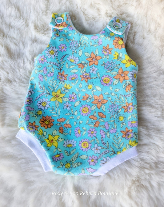 10-11inch Shortie romper and hairbow