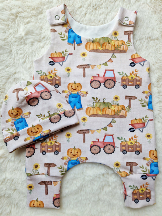 18-19 inch Preemie  Hareem Romper and hat