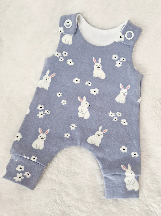 10 inch bunny hareem Romper & bow set