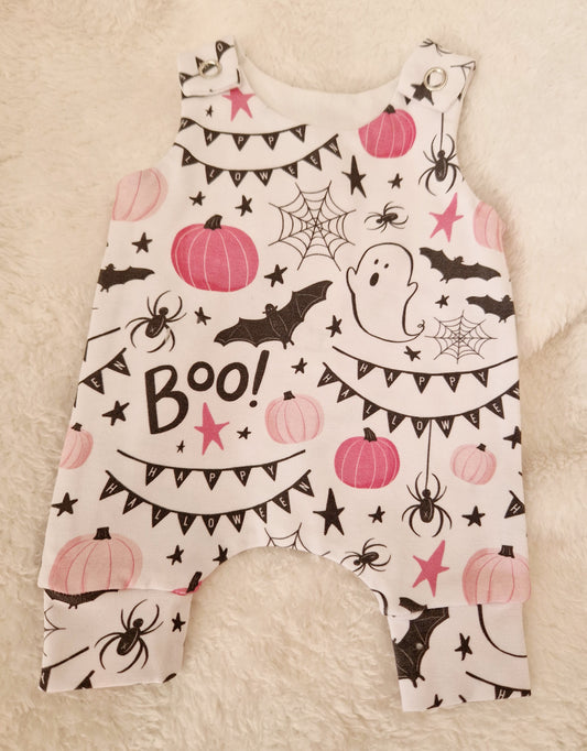 12-13inch pink halloween hareem Romper