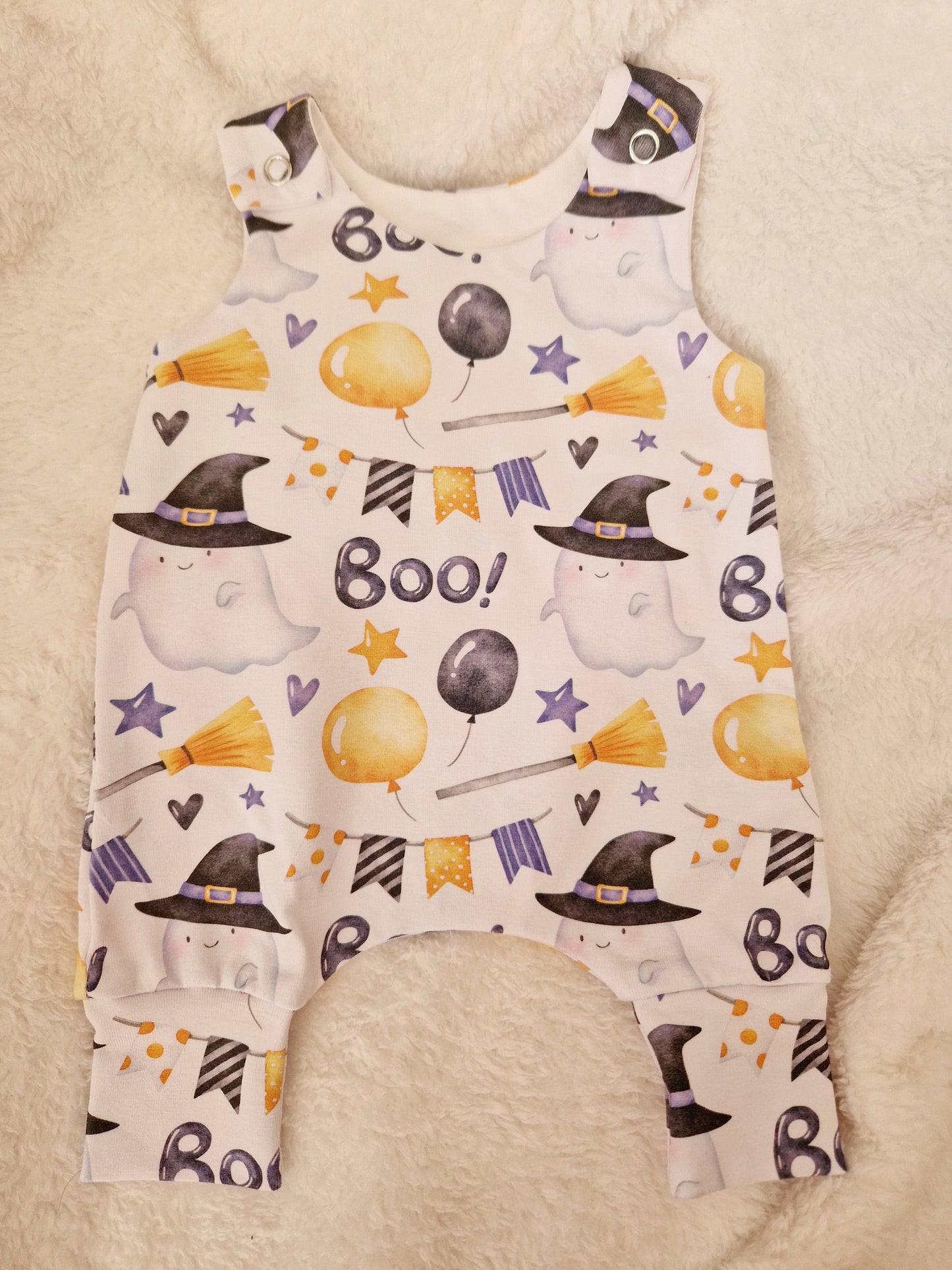 16-17 inch boo ghost Hareem Romper