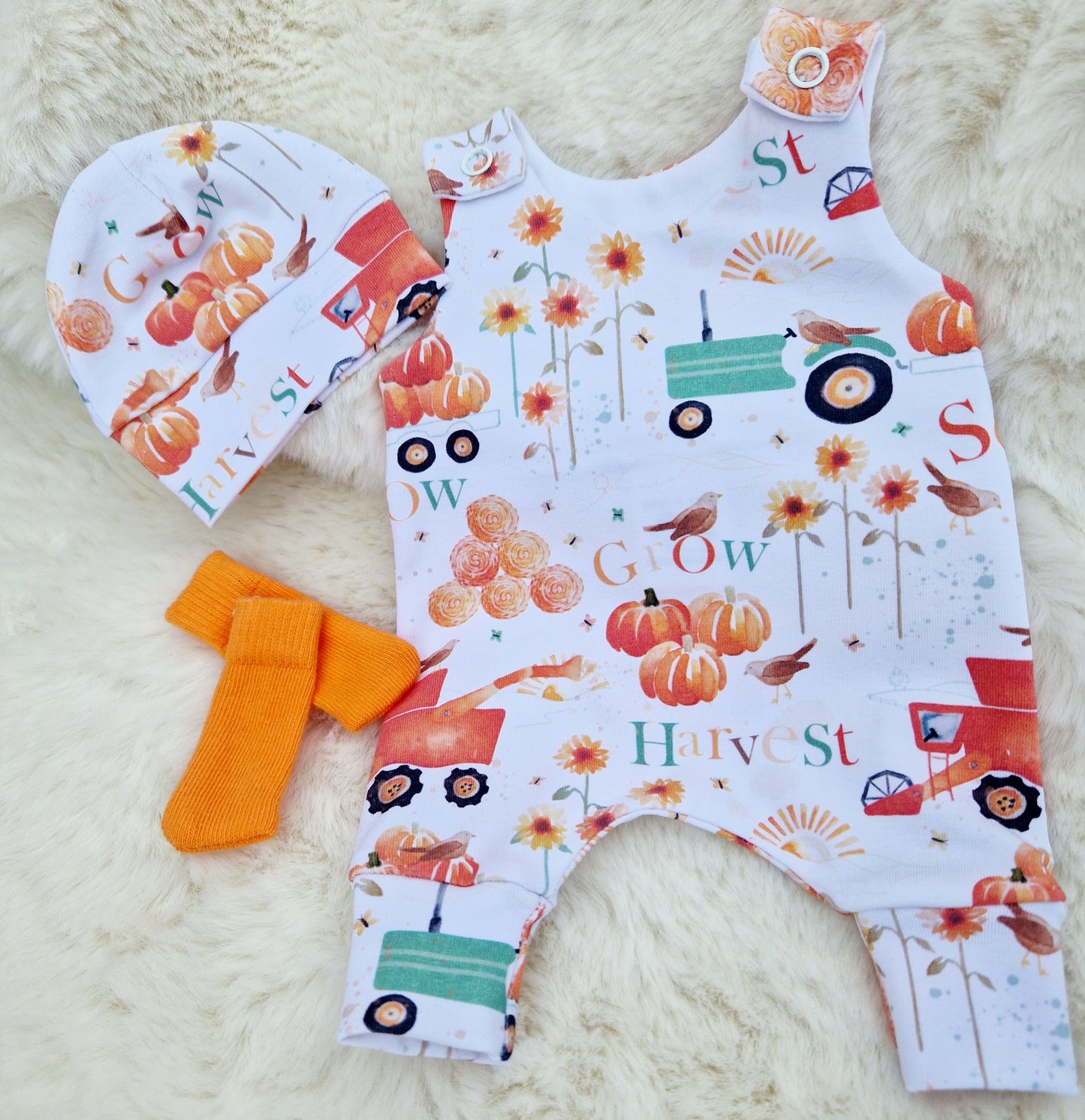 12-13inch hareem Romper set