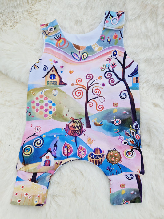 12-13inch hareem Romper & beanie