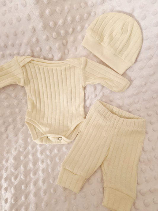 14-15inch cream leggings set