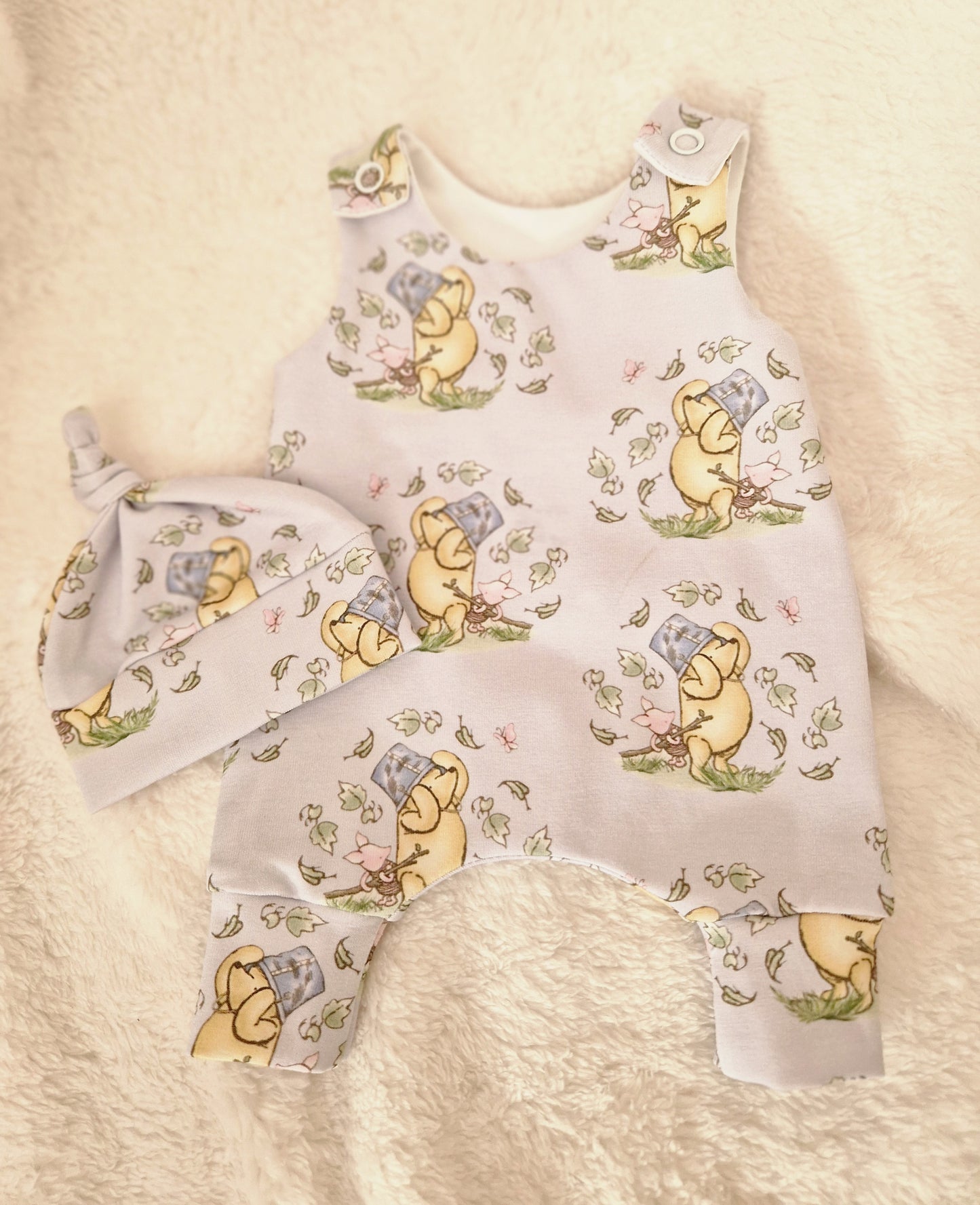 12-13inch hareem Romper & beanie