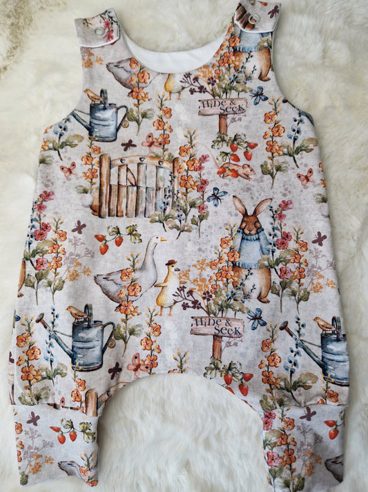 18-19inch Autumn rabbit preemie  Hareem Romper