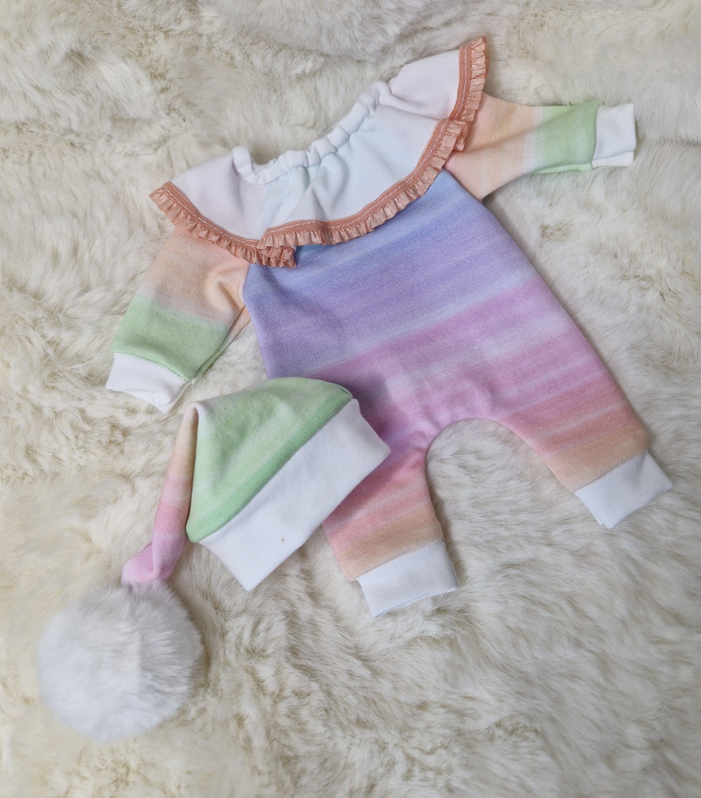 9-10inch Ruffle Romper set