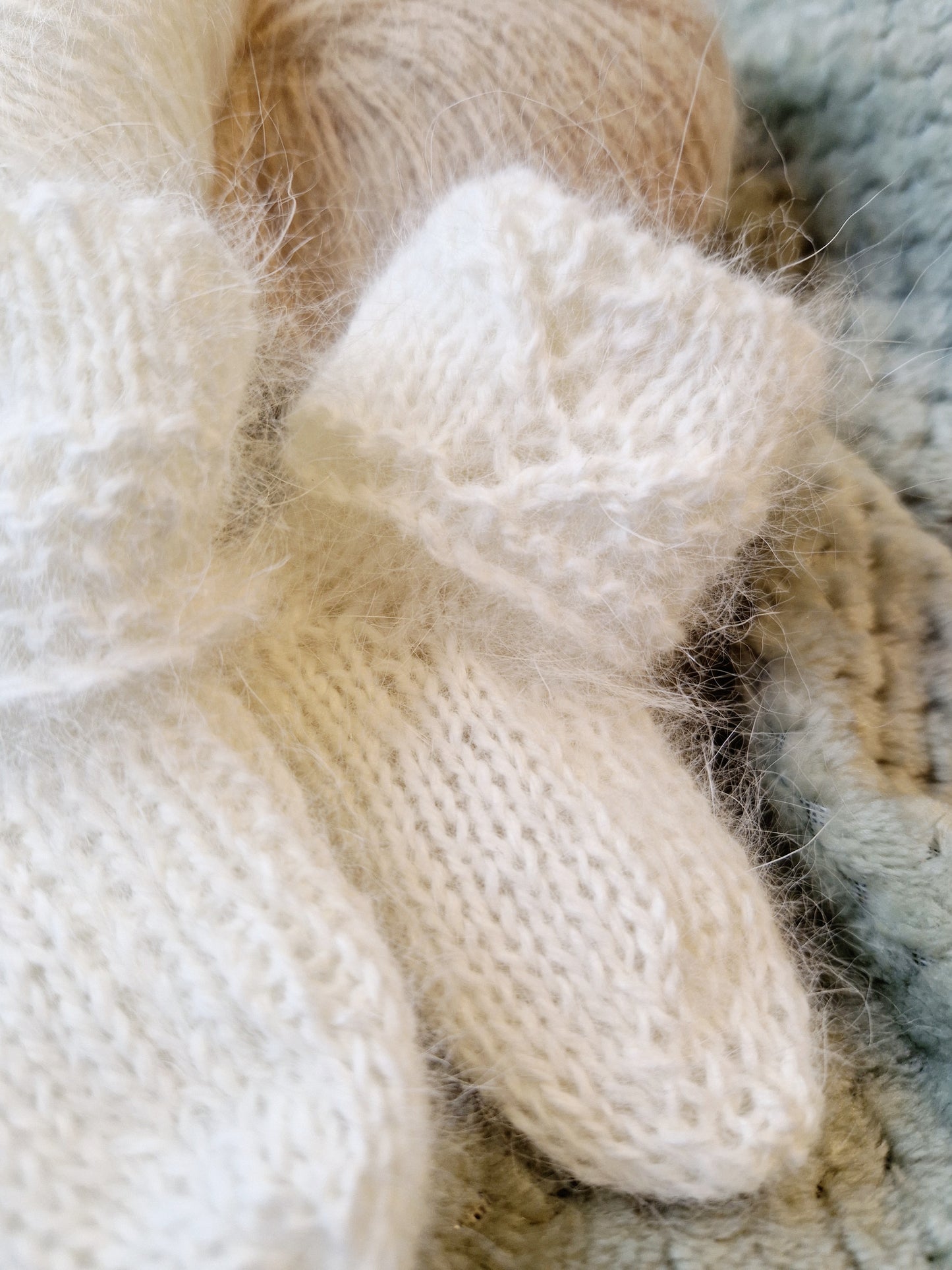 Luxury Handknitted Pure Angora socks