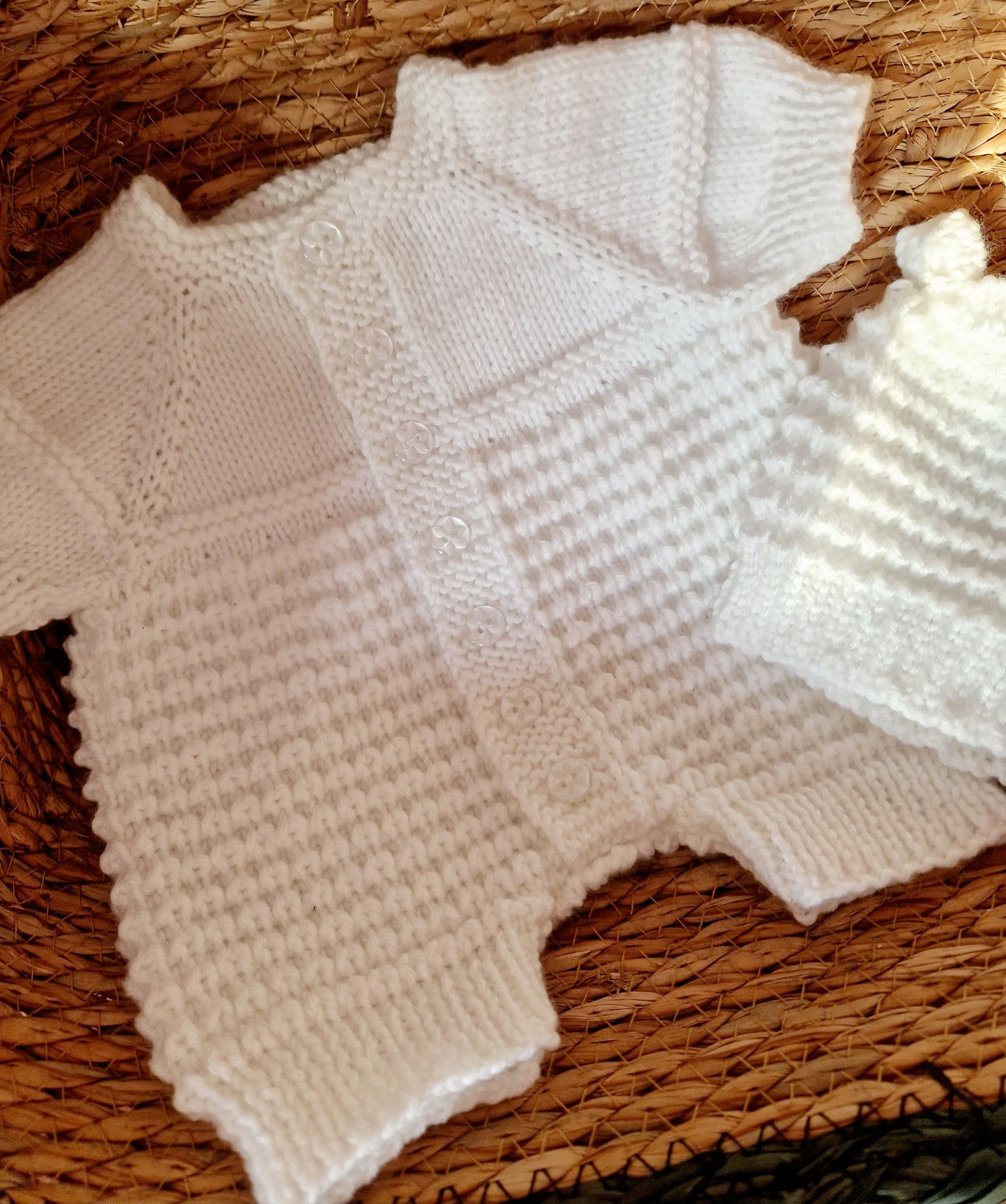 18inch Handknitted shortie romper set