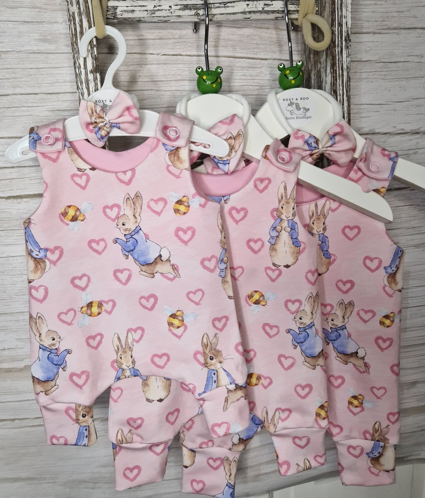 14-15inch PR heart Hareem Romper & hairbow