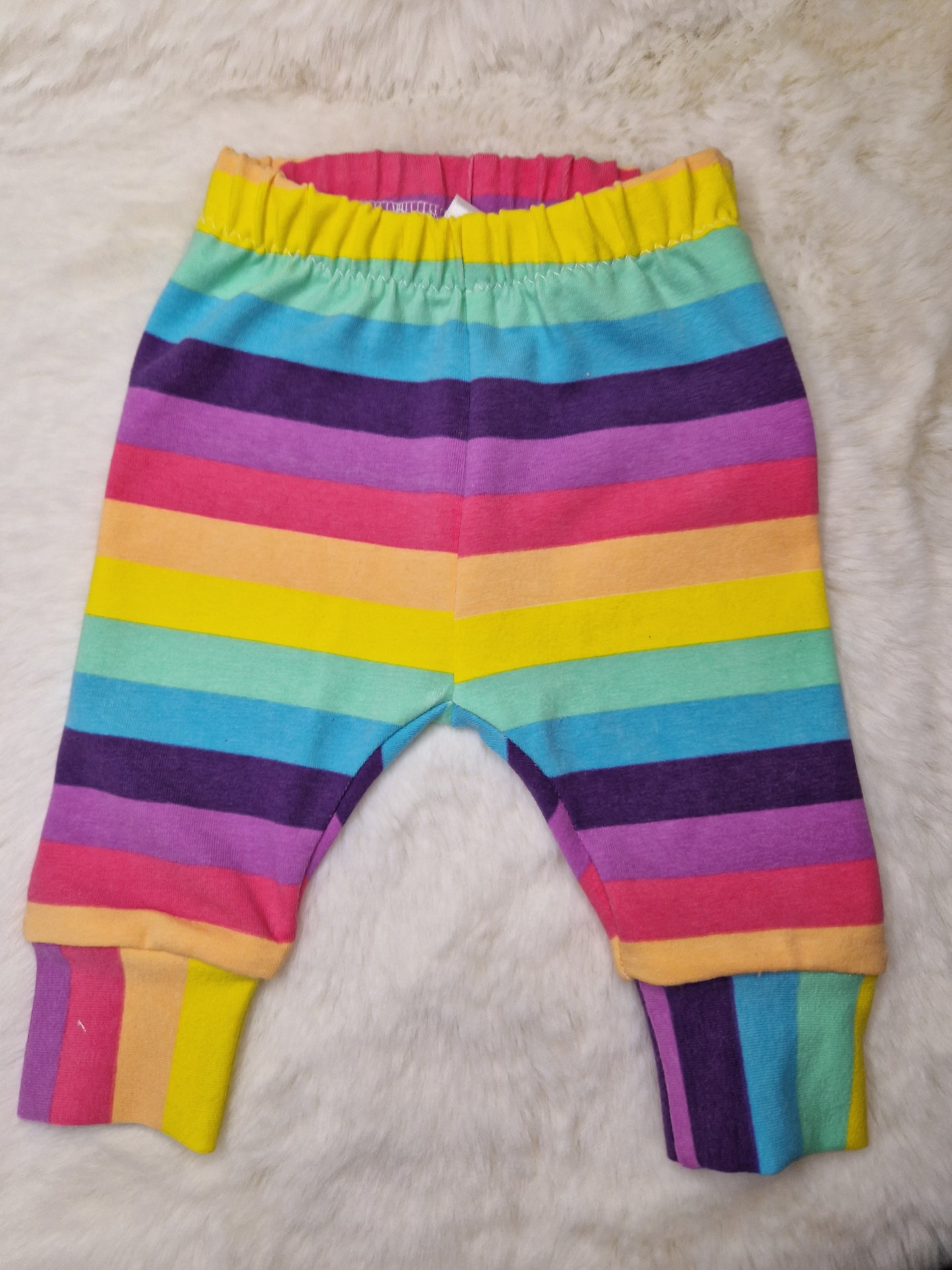 Newborn Rainbow stripe leggings