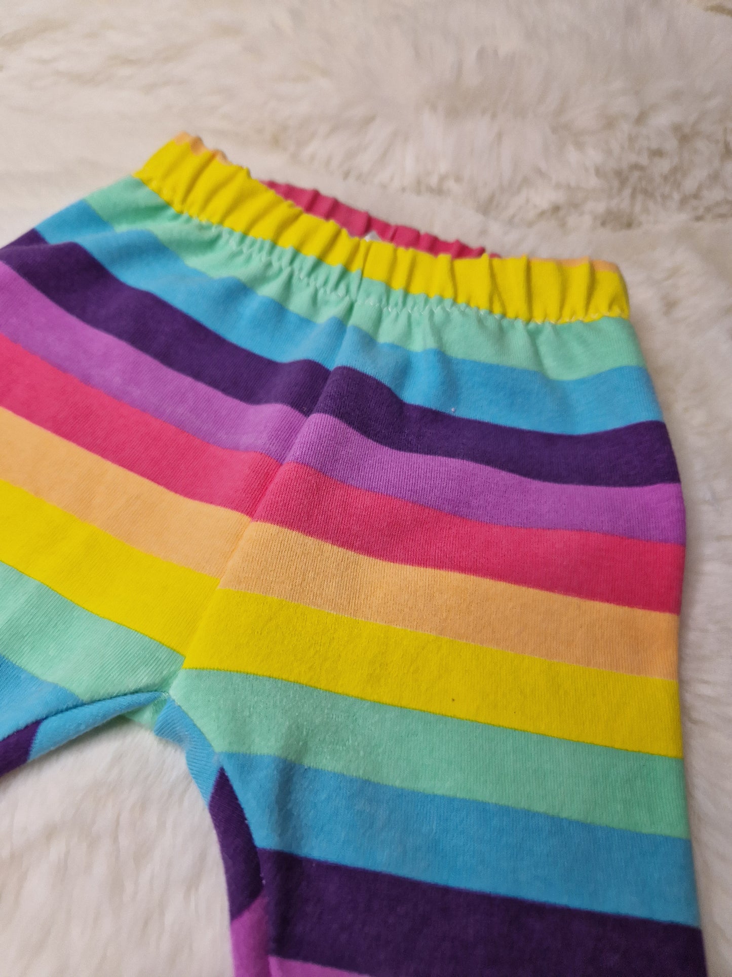 Newborn Rainbow stripe leggings