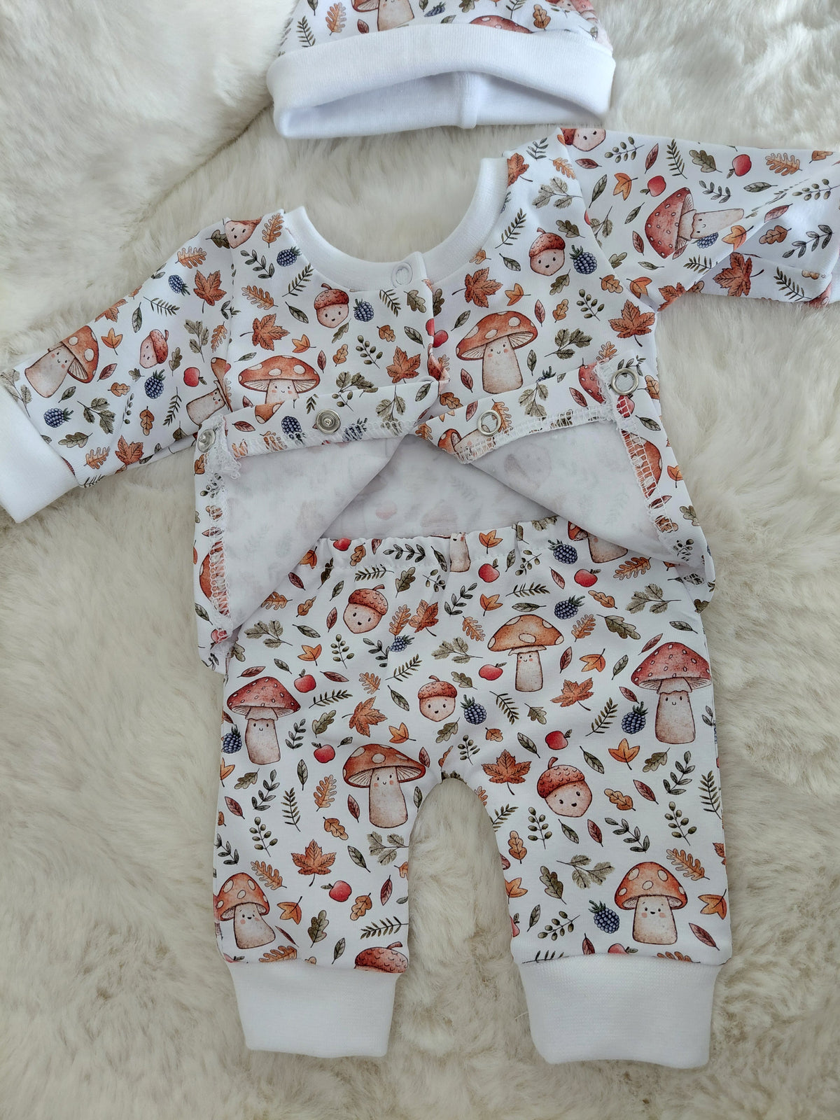 16-17inch front opening sleepsuit
