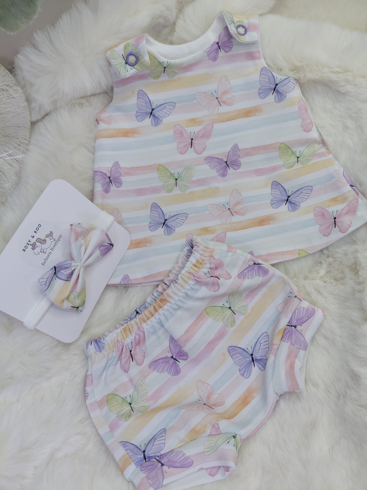 15-16inch pinafore & pants set