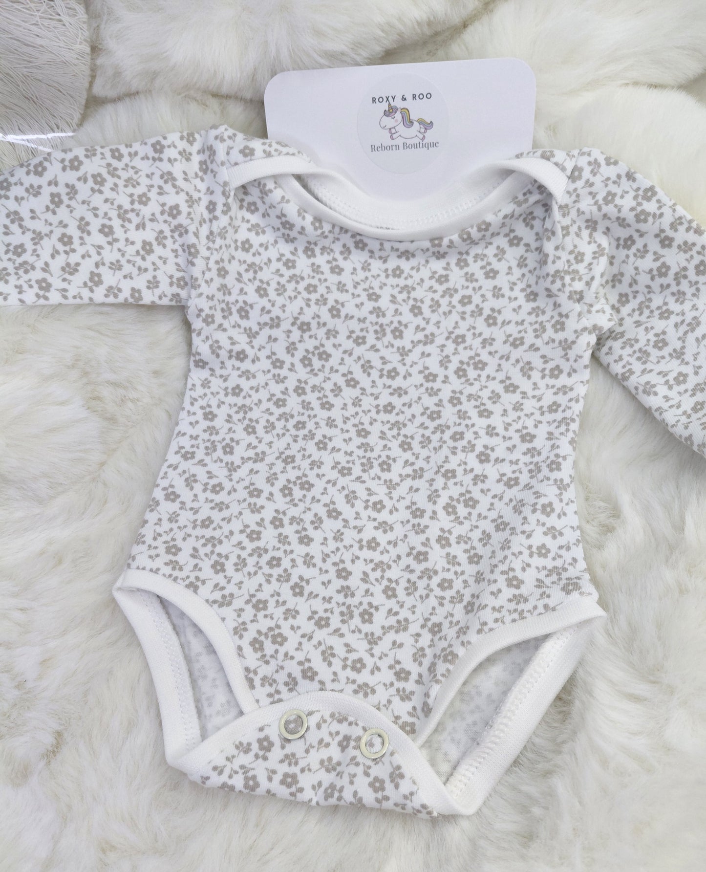 16-17 inch Ditsy floral bodysuit