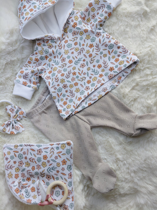 16-17 inch footed leggings & Hoody set