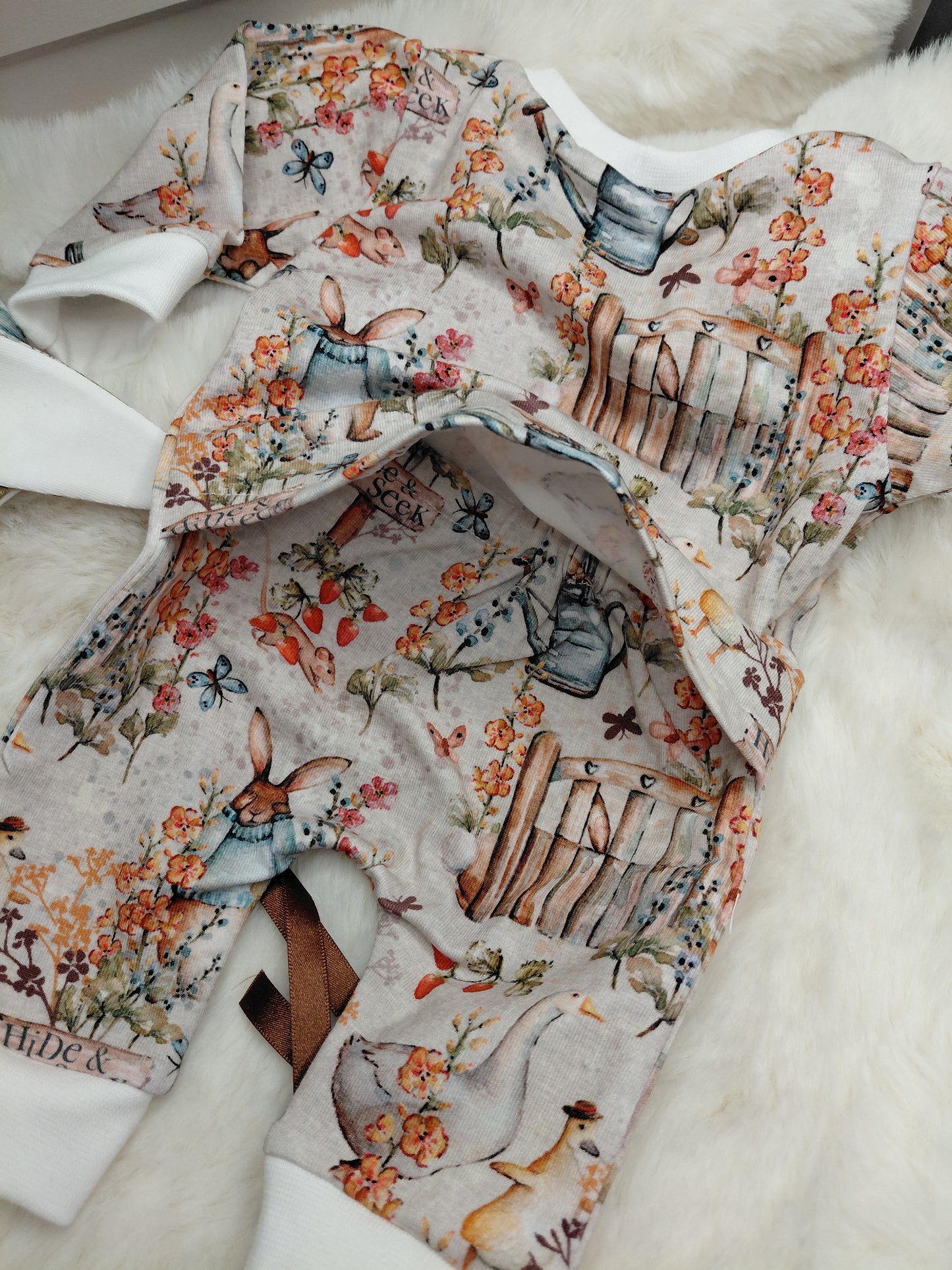 17-18inch Bunny Envelope back sleeper & bonnet