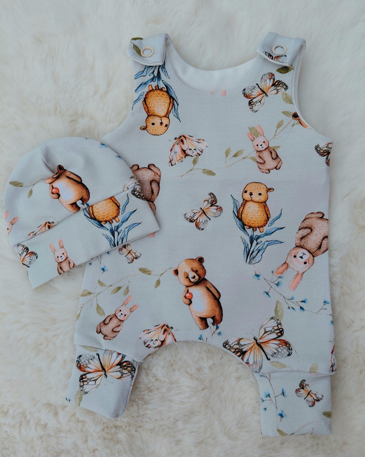 Bear & Bunny hareem Romper- 4 sizes
