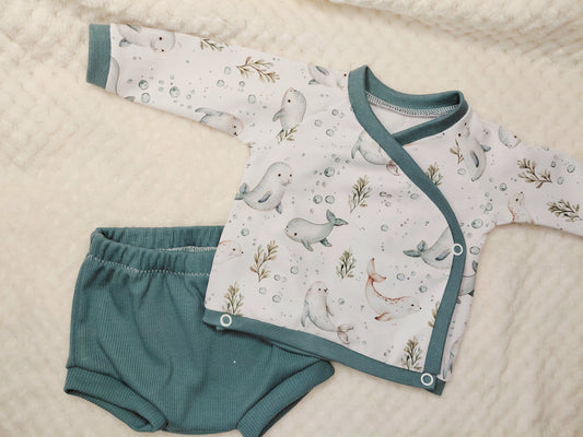 19-20inch Wrap top and shorts