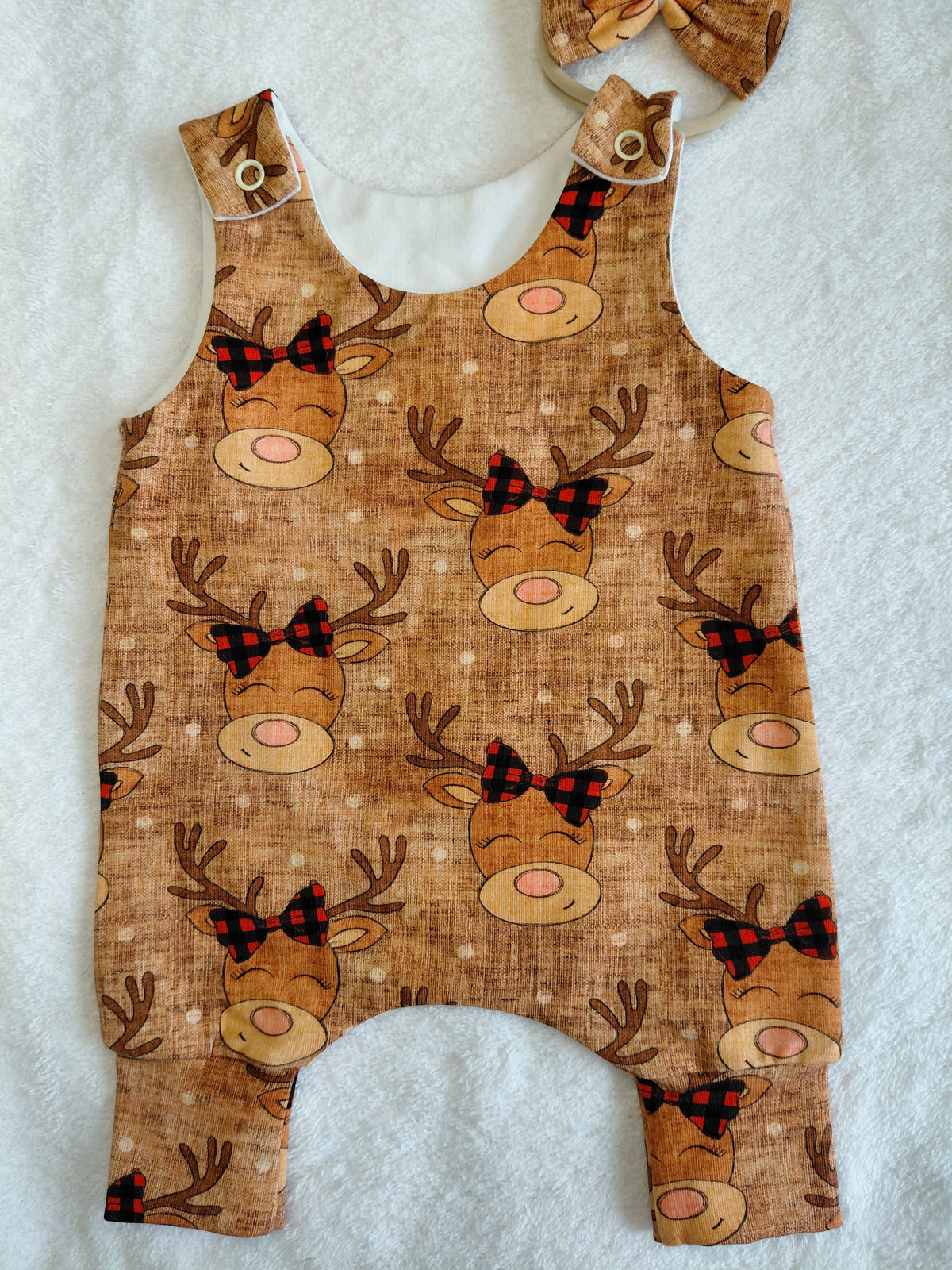 16-17inch romper & hairbow