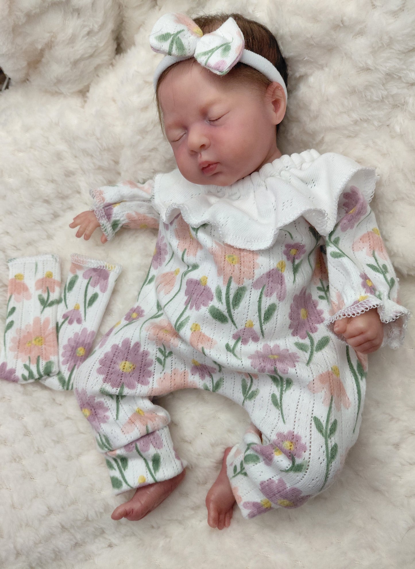 12-13 inch Ruffle romper set