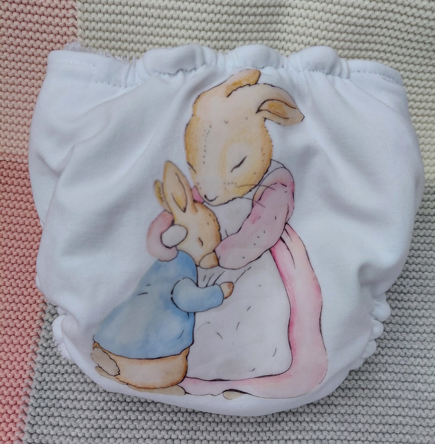 Luxury elasticated Nappy - large (18-19/20inch) 4 picture options available