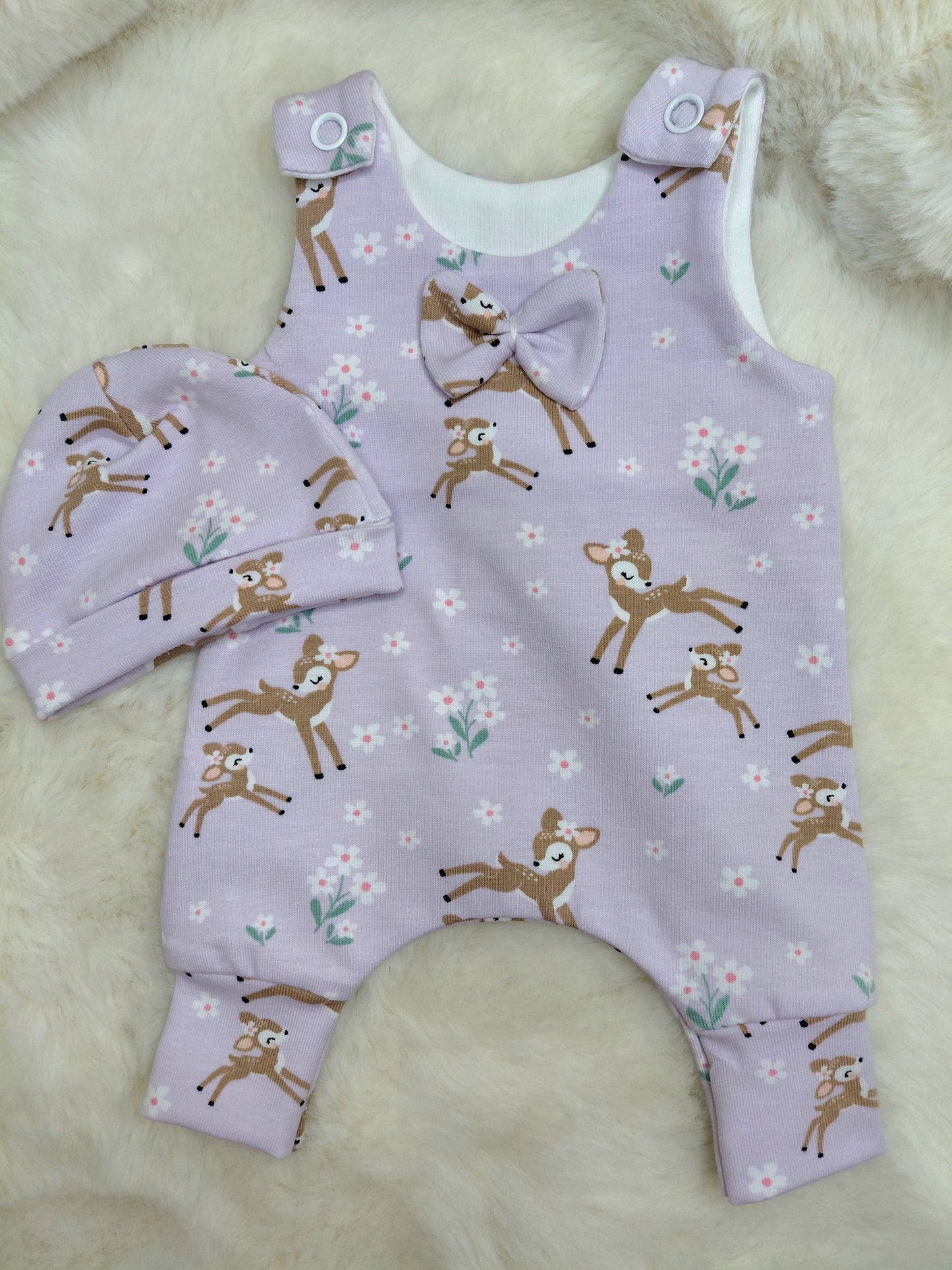 12-13inch hareem Romper & hat set